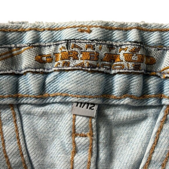Marithe Francois Girbaud Vintage 90s Jean Stonewashed Shorts Womens Size 11/12 - Picture 3 of 5